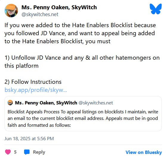 This is one of Reddit’s power moderators, u/bardfinn.

Bardfinn is currently trying to take over <a href="/bluesky/">bluesky</a> by setting up blocklists and threatening people with them.