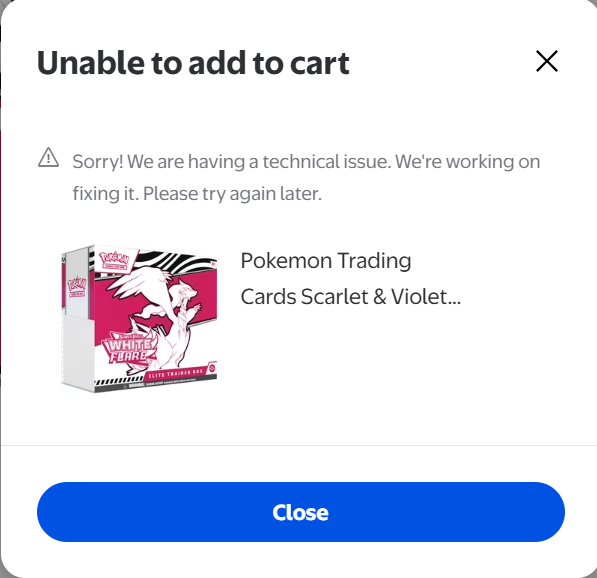 ethasaurus13's tweet photo. @PokemonDealsTCG NOOOOOO worst itemfor this glitch to happen on https://t.co/9wftgdhpPY