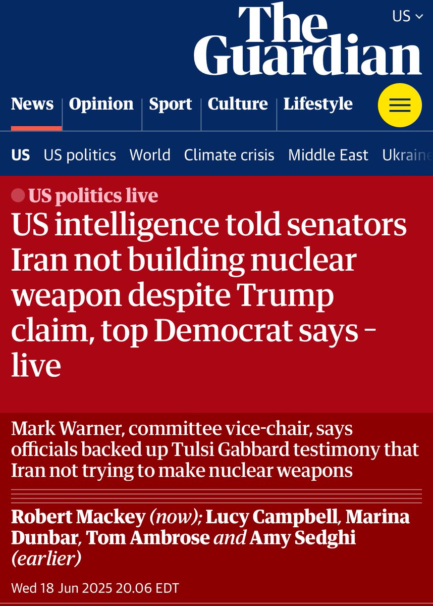 Why are we bombing Iran?