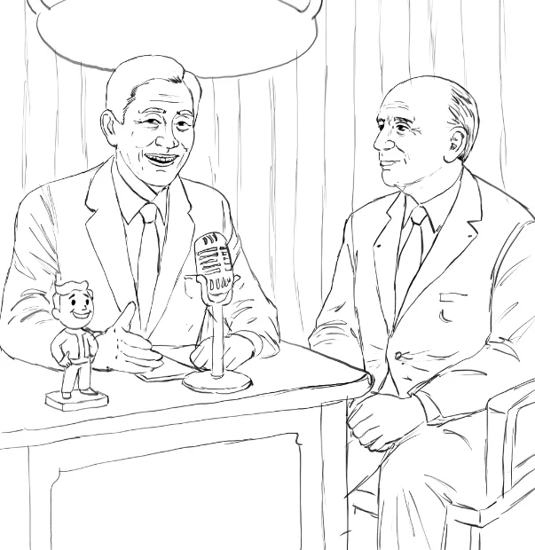 famous celebrity doctor invites vault tec executive on his show to ROAST him EPIC STYLE live on television (he doesnt know vault tec is going to force him to partner with them against his will in the next 3 years)

(wip) 