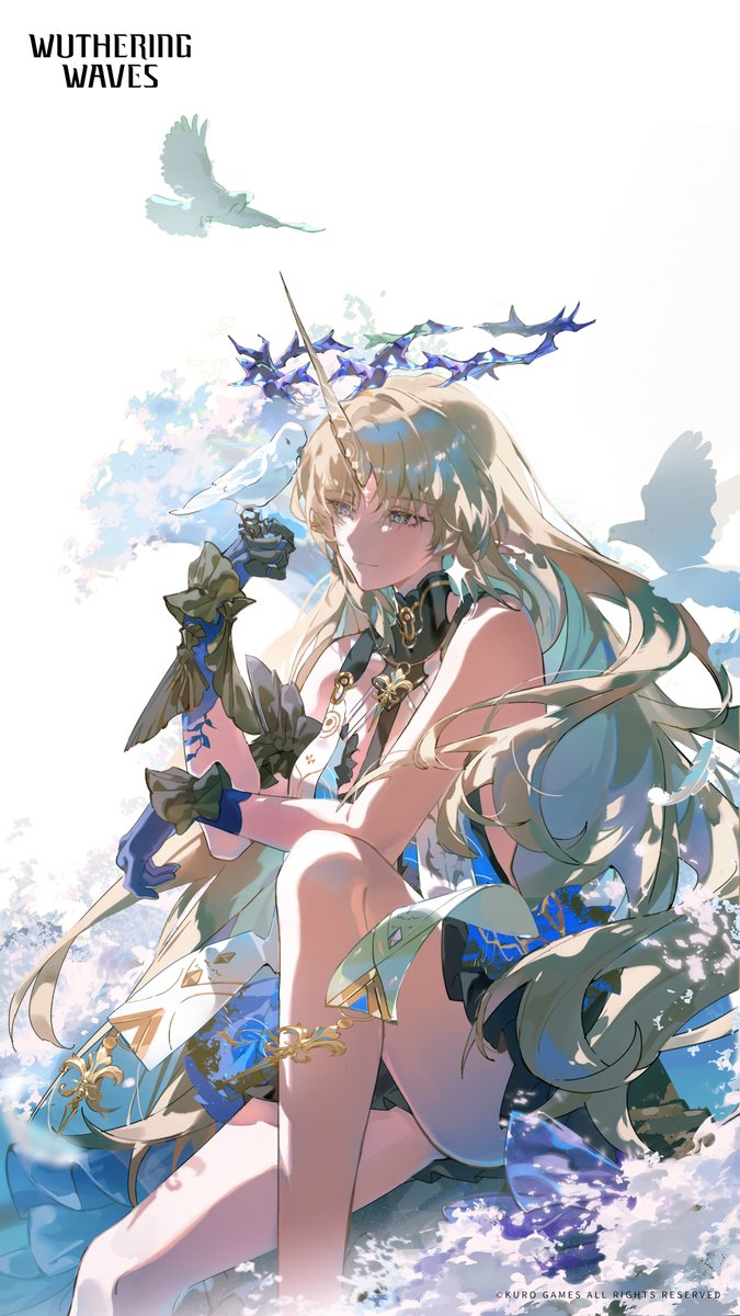 ✦Con ella en otoño, invierno, primavera y verano✦

Las olas se ríen bajito, mientras los pájaros anotan coloridas notas al pie para el verano que es suyo.

#WutheringWaves #Cartethyia