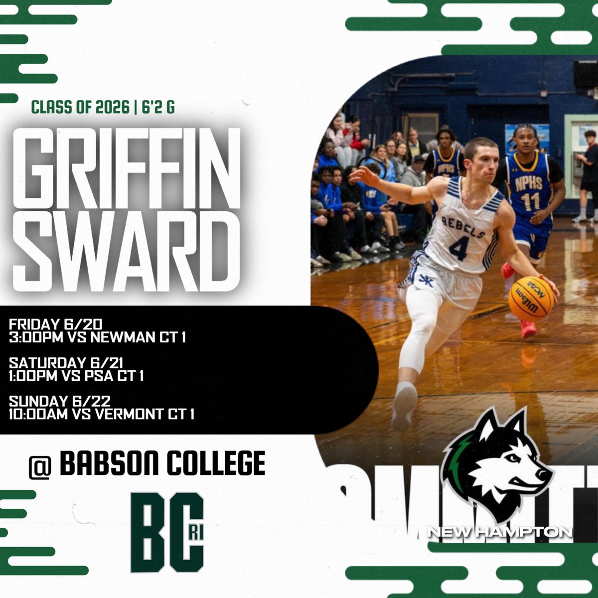 My schedule for this weekends NEPSAC showcase at Babson <a href="/NewHamptonHoops/">Men’s Basketball | New Hampton School</a> <a href="/BCRI_/">Basketball Club Rhode Island</a>