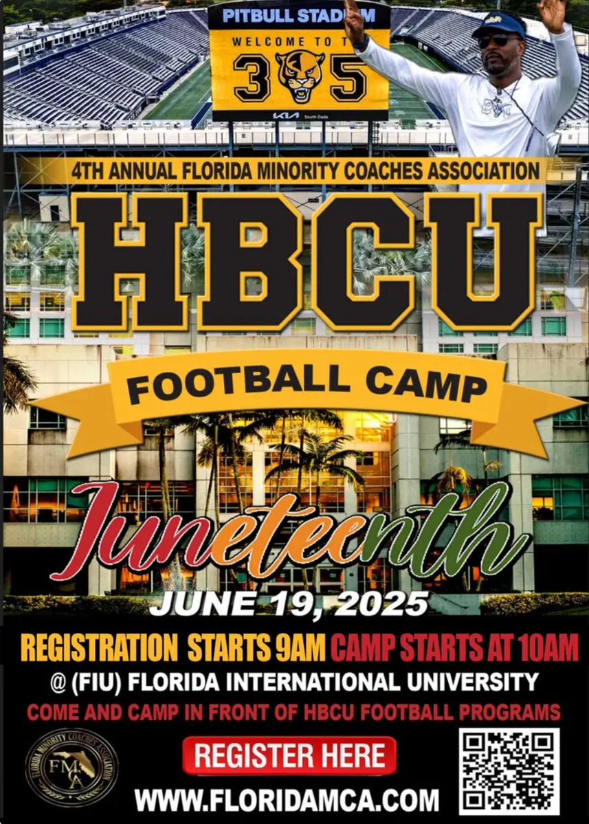 Kendric Cidel (@cidel_kendric) on Twitter photo I will be down at FIU tomorrow for the HBCU Mega Camp. <a href="/CoachIvinJasper/">Ivin Jasper</a> <a href="/CoachBuckGurley/">Coach Buck</a> <a href="/Coach_Sykes_9/">R . Sykes</a> <a href="/CoachMashack/">Kevin Mashack</a> <a href="/CoachMikeHayde/">Mike Hayde</a> <a href="/CoachGlover_ASU/">Will Glover</a> <a href="/CoachOMcKinley/">Coach O</a> <a href="/mikejones10/">Coach Mike</a> <a href="/CoachQuinnJSU/">Torenzo Quinn</a> <a href="/HCWillieSimmons/">Coach Willie Simmons</a> <a href="/MorehouseFB/">Morehouse Football</a> <a href="/NorfolkStateFB/">Norfolk State Football 🔰</a> <a href="/MarioEdwardsr15/">Mario Edwards</a> <a href="/pvamufb_/">Prairie View A&M Football</a> <a href="/SCState_Fb/">South Carolina State Football</a> I will be down at FIU tomorrow for the HBCU Mega Camp. <a href="/CoachIvinJasper/">Ivin Jasper</a> <a href="/CoachBuckGurley/">Coach Buck</a> <a href="/Coach_Sykes_9/">R . Sykes</a> <a href="/CoachMashack/">Kevin Mashack</a> <a href="/CoachMikeHayde/">Mike Hayde</a> <a href="/CoachGlover_ASU/">Will Glover</a> <a href="/CoachOMcKinley/">Coach O</a> <a href="/mikejones10/">Coach Mike</a> <a href="/CoachQuinnJSU/">Torenzo Quinn</a> <a href="/HCWillieSimmons/">Coach Willie Simmons</a> <a href="/MorehouseFB/">Morehouse Football</a> <a href="/NorfolkStateFB/">Norfolk State Football 🔰</a> <a href="/MarioEdwardsr15/">Mario Edwards</a> <a href="/pvamufb_/">Prairie View A&M Football</a> <a href="/SCState_Fb/">South Carolina State Football</a>
