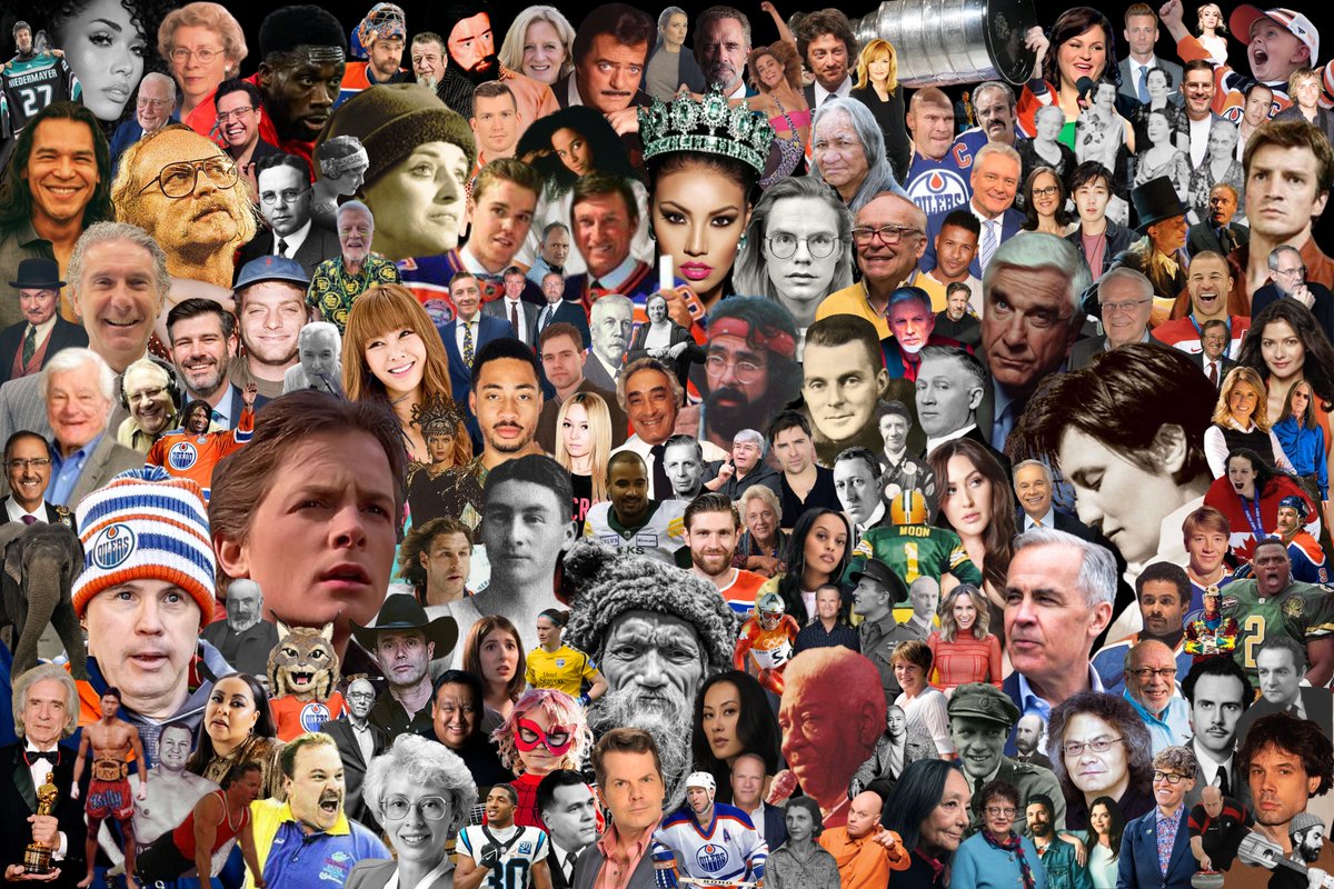 'Of Edmonton'

A collage of Edmontonians...notable people who were either born in Edmonton, raised in Edmonton, lived in Edmonton for many years, or is associated with Edmonton. #yeg #OfEdmonton #yegart #yegpeople