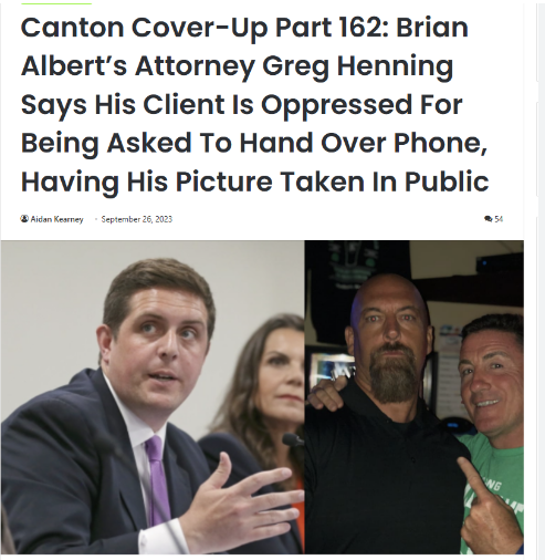 Chloe Albert (@chloeinvermont) on Twitter photo For those wondering wtf is up with this pre recorded softball interview with Proctor on ABC 20/20.  The legal analyst for Channel 5 / ABC in Boston....is Brian Alberts lawyer - Greg Henning.   You cant make this shit up. For those wondering wtf is up with this pre recorded softball interview with Proctor on ABC 20/20.  The legal analyst for Channel 5 / ABC in Boston....is Brian Alberts lawyer - Greg Henning.   You cant make this shit up.