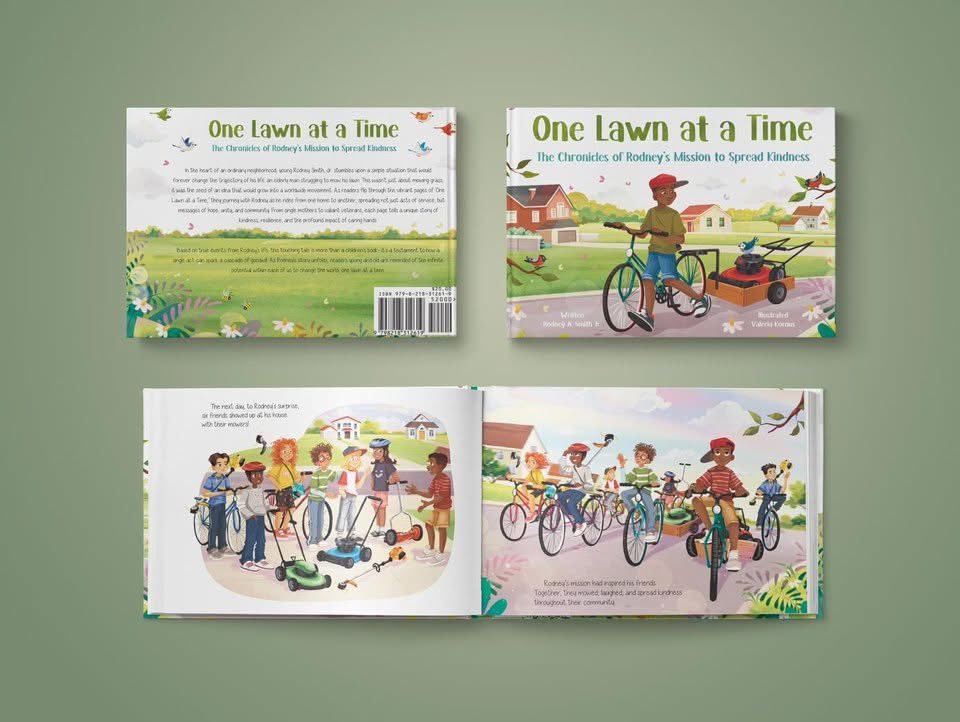 iamrodneysmith's tweet photo. I officially received the “Book of the Year” award stickers in the mail today! From now on, every copy of One Lawn at a Time will come with this special sticker. This book, inspired by my real-life story and reimagined through the eyes of a child, was originally submitted in the Charity category—and to my surprise, it ended up winning the overall Book of the Year. I’m incredibly proud of this honor and of my very first children’s book, released just last year.

Learn more : https://t.co/0syDezW9FD