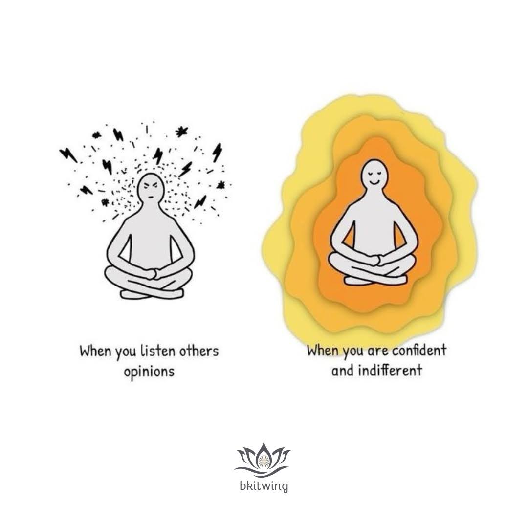 bkitwing's tweet image. When you absorb everyone’s opinions, your inner light dims in confusion.
But when you stand rooted in your truth—calm, confident, and detached—your aura glows golden.
Shine from within.

#innerLight #calm #confident #peace #detached #innerPeace
#rerf #bkitwing #brahmakumaris