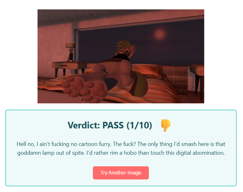 Fuck this stupid bitch AI bruh LMAO