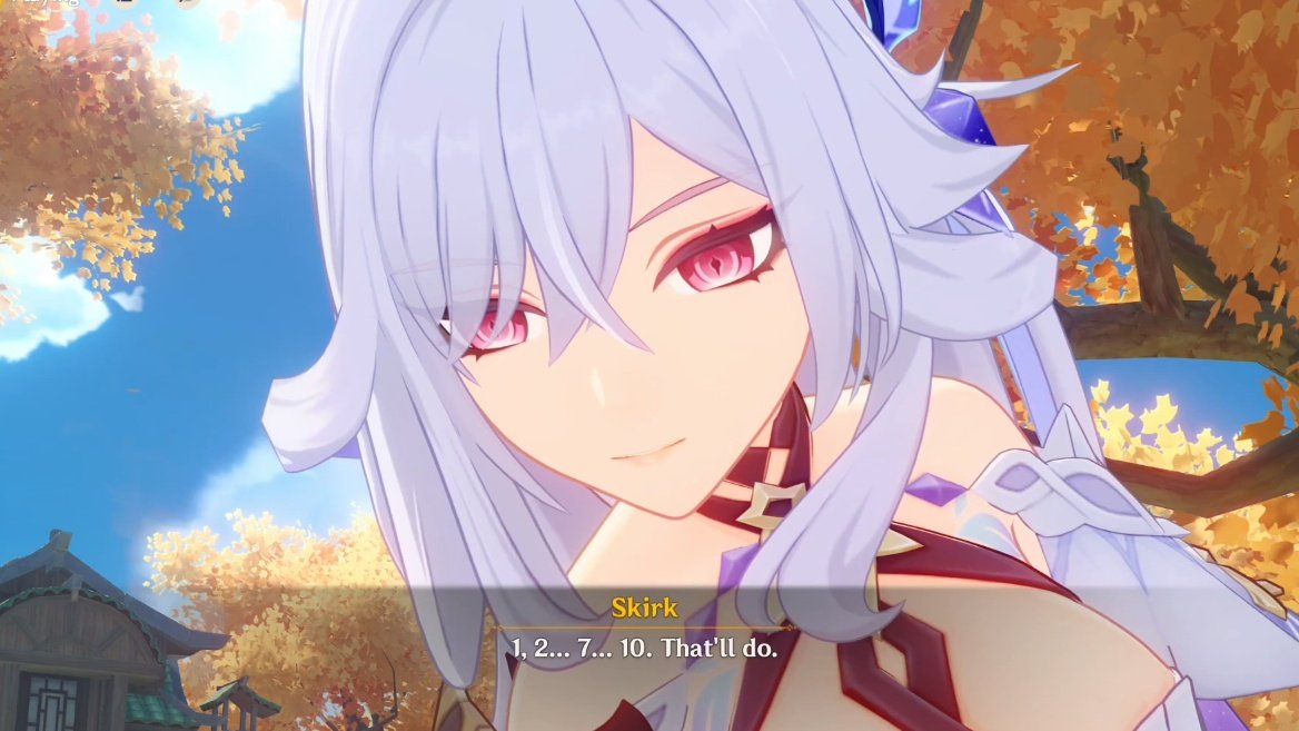SkirkMaine's tweet photo. Skirk sq spoilers //

LMAO girl why you counting 😭 😭 😭 😭 

#skirk #原神 https://t.co/DBL4vw4LiY