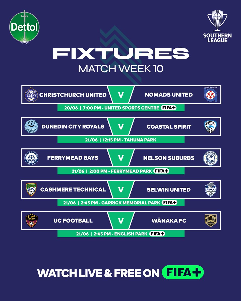 NZ National League ππ³πΏ (@nzleagues) on Twitter photo Check out alll the fixtures of the Dettol National League for this weekend π₯
Catch most of the games live and free on <a href="/fifaplus/">fifaferdiansyah</a>
#DettolNationalLeague Check out alll the fixtures of the Dettol National League for this weekend π₯
Catch most of the games live and free on <a href="/fifaplus/">fifaferdiansyah</a>
#DettolNationalLeague