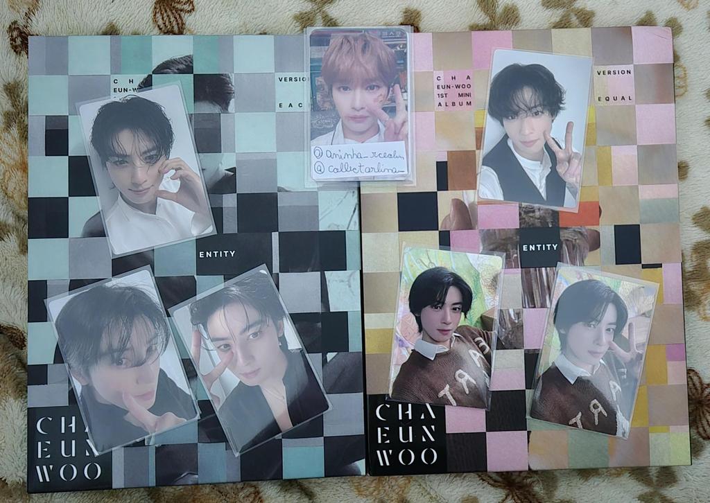 VENDO ALBUNS CHA EUN WOO!
* Paguei 250 em cada, porém um veio levemente avariado numa ponta, então estou fazendo por 230 cada ou 400 os dois juntos! 
* aí o frete é a calcular! 
* Aceito cartão de crédito também!
<a href="/offclASTRO/">ASTRO 아스트로</a> #ChaEunWoo #Nunu #KPOP #COLLECTOR #AROHA