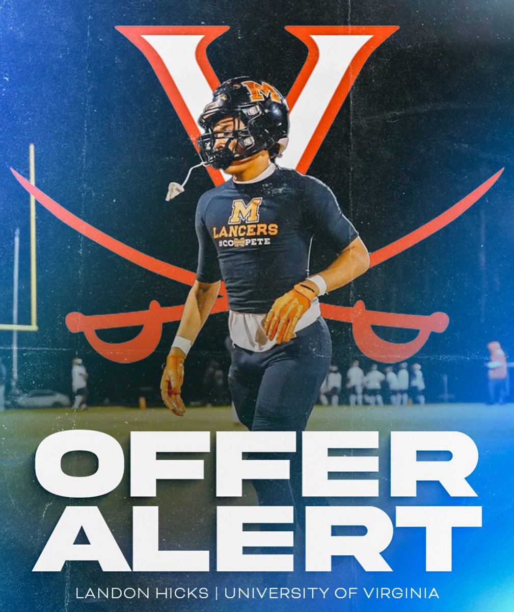 2027 Wr Landon Hicks picks up his first division 1 offer from UVA •Congratulations Kid