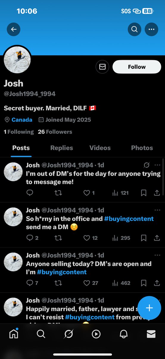 soulsnatchingm's tweet photo. Both these profiles are the same person and he is a scammer! Despite what he may say or do he eventually will get a full session, block you without paying and then later will come back apologizing and saying he can’t/won’t send any payment or anything unless he can f*ck you irl https://t.co/rrOTsEyoyV