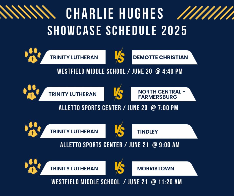 here is my scheduled for the charlie hughes showcase. <a href="/BRamseyKSR/">Brandon Ramsey</a> <a href="/pwooley03/">Patrick</a> <a href="/kylerstaley/">Kyler Staley</a> <a href="/CoachEtling/">Jim Etling</a> <a href="/loydDPUcoach/">Rusty Loyd</a> <a href="/LThompsonHoops/">Liam Thompson</a> <a href="/coachsizemore1/">Evan Sizemore</a> <a href="/e_r_a_sports/">ERA SPORTS</a> <a href="/IENover2027/">Indiana Elite Central 2027</a>