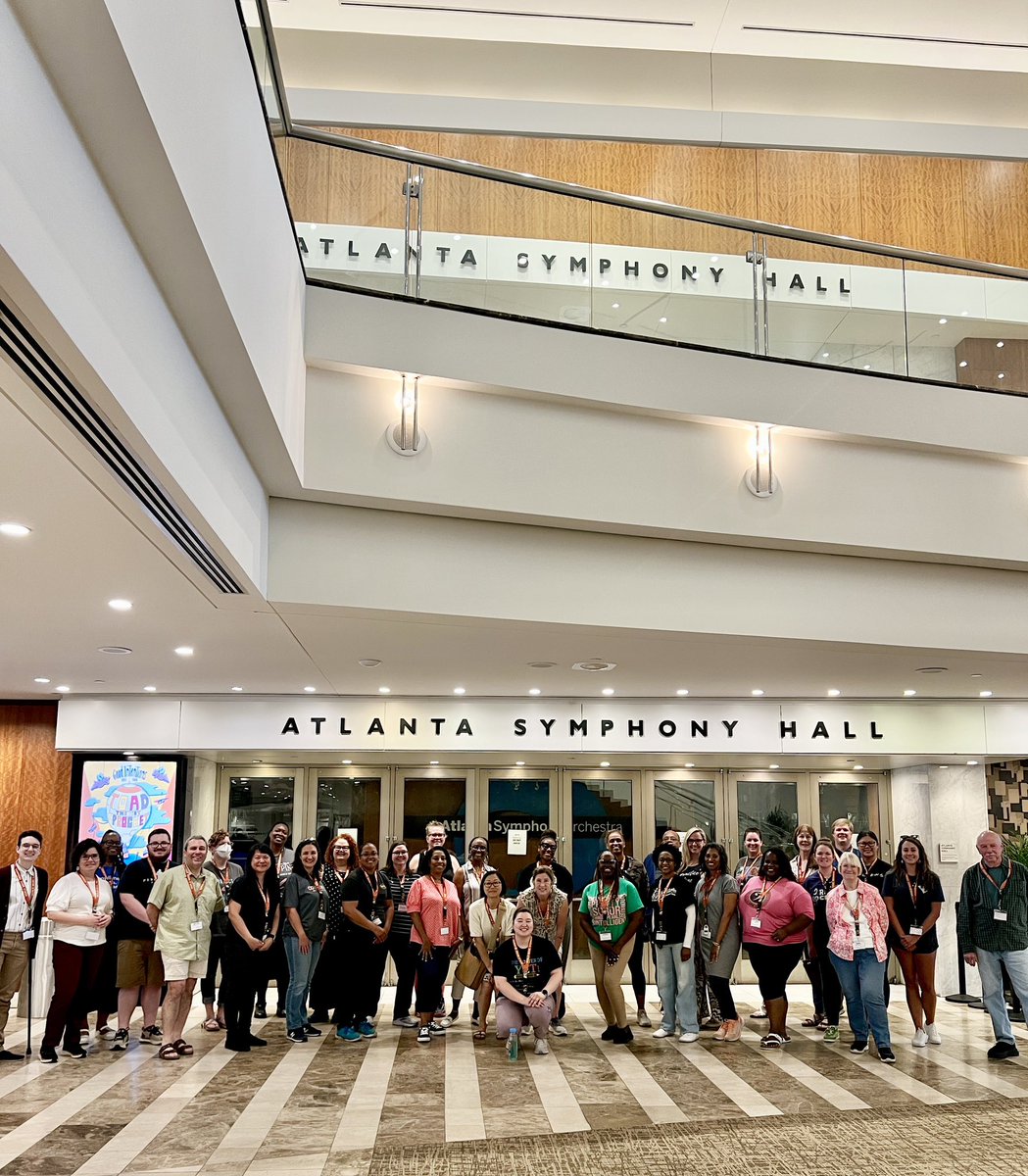 EllsworthMusic's tweet photo. This week I have the privilege of teaching #WorldMusicDrumming in Atlanta, hosted by the Education and Community Outreach division of the Atlanta Symphony Orchestra. It’s been an awesome week in the beautiful Woodruff Arts Center! @TheWoodruff https://t.co/4YMJwkfr6e