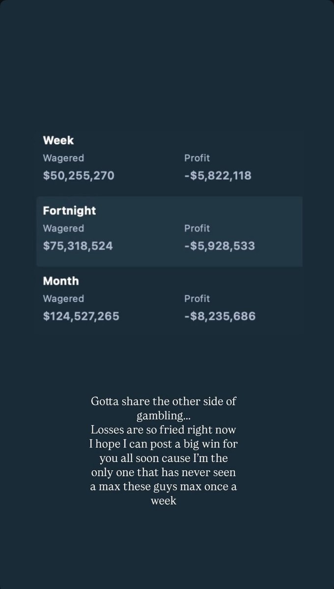 Drake shares his gambling losses