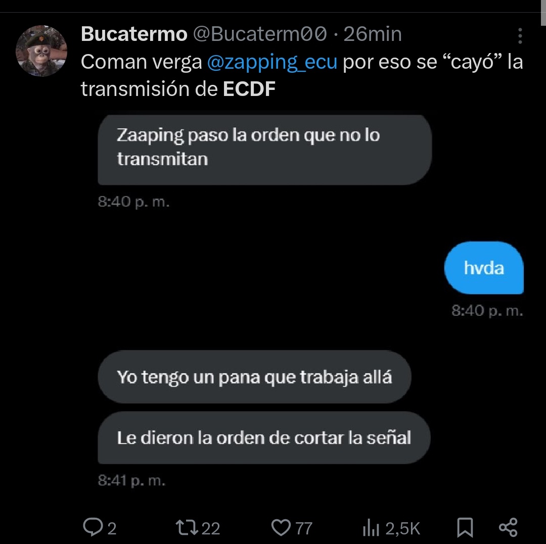 cpilcoy's tweet photo. @zapping_ecu @LDU_Oficial @BarcelonaSC Pueblo será verdad esto. Saquen sus conclusiones @miguelloor https://t.co/3NndlQhK8w