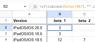 mowd8574's tweet photo. @willhains there's an calculation issue about iOS26, this should be B88 https://t.co/TwqQtJ8alS