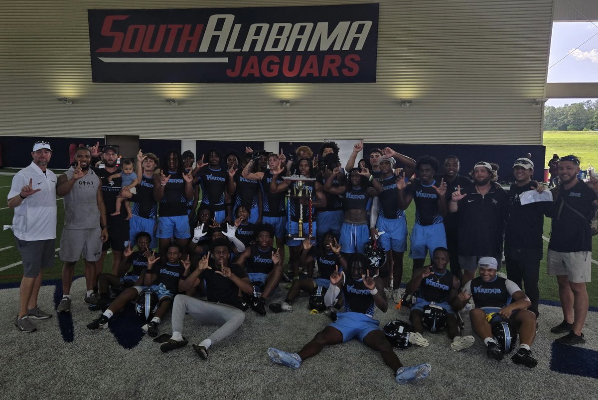 Zach Golson (@coach_zgolson) on Twitter photo University of South Alabama 7on7 Champs 8-0! Great work by our players and staff! Appreciate <a href="/SouthAlabamaFB/">South Alabama Football 🏈</a> staff and coaches for putting on a great event! #Elevate25
Fast
Physical
Honor God University of South Alabama 7on7 Champs 8-0! Great work by our players and staff! Appreciate <a href="/SouthAlabamaFB/">South Alabama Football 🏈</a> staff and coaches for putting on a great event! #Elevate25
Fast
Physical
Honor God