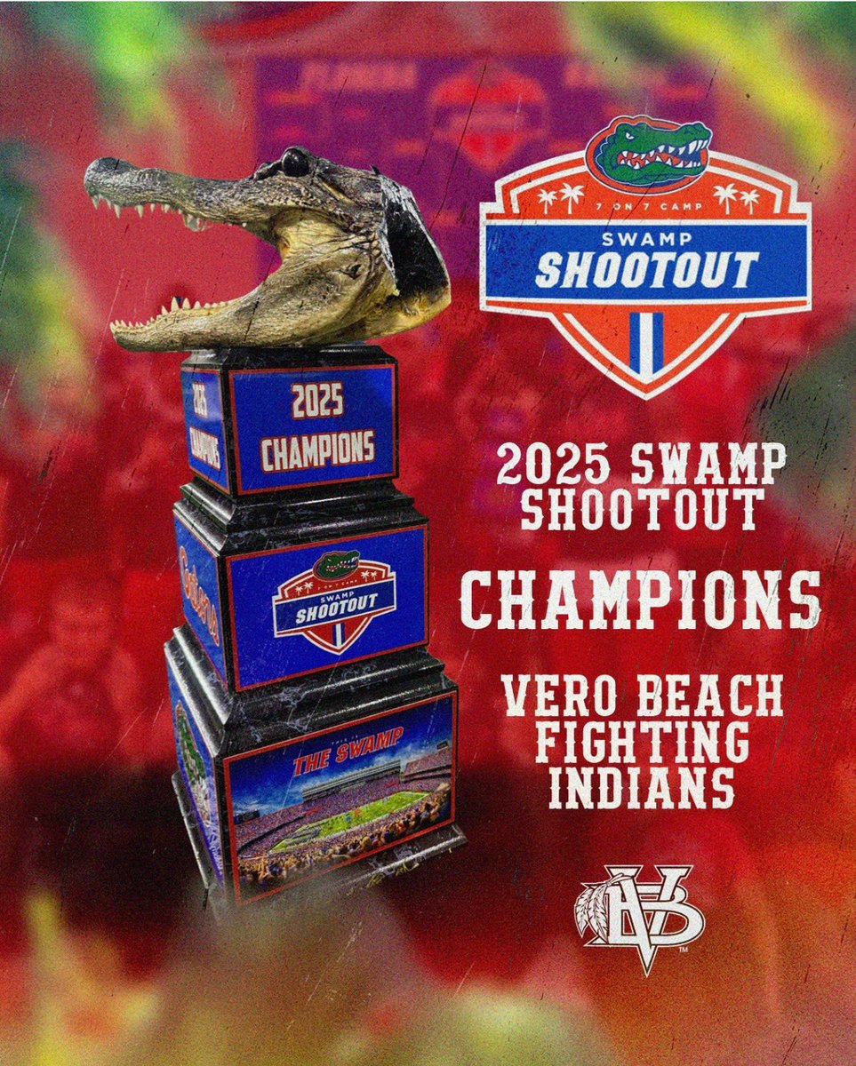 Vero Beach Football (@vbfootball) on Twitter photo Always fun watching these guys compete! Thank you <a href="/GatorsFB/">Florida Gators Football</a> for hosting another well run 7on7! <a href="/CoachRyanO/">RYAN O'HARA</a> <a href="/KalebJ72/">Kaleb Johnson</a> <a href="/SpurrierCoach/">Coach Steve Spurrier II</a> <a href="/coach_bnapier/">COACH BILLY NAPIER</a> #Veronation Always fun watching these guys compete! Thank you <a href="/GatorsFB/">Florida Gators Football</a> for hosting another well run 7on7! <a href="/CoachRyanO/">RYAN O'HARA</a> <a href="/KalebJ72/">Kaleb Johnson</a> <a href="/SpurrierCoach/">Coach Steve Spurrier II</a> <a href="/coach_bnapier/">COACH BILLY NAPIER</a> #Veronation