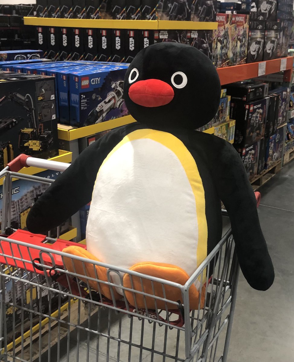 コストコのピングーに心奪われたので思わず連れて帰ることに。(レジ