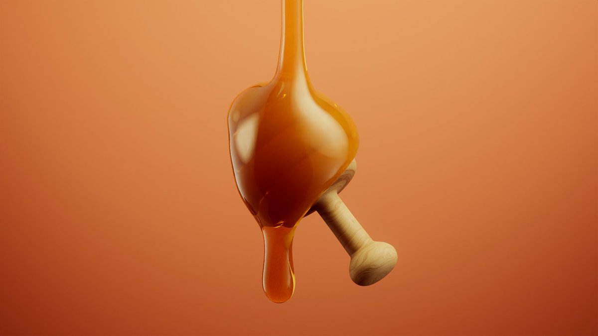 OK #C4D liquids is pretty....sweet...you could say? 🍯