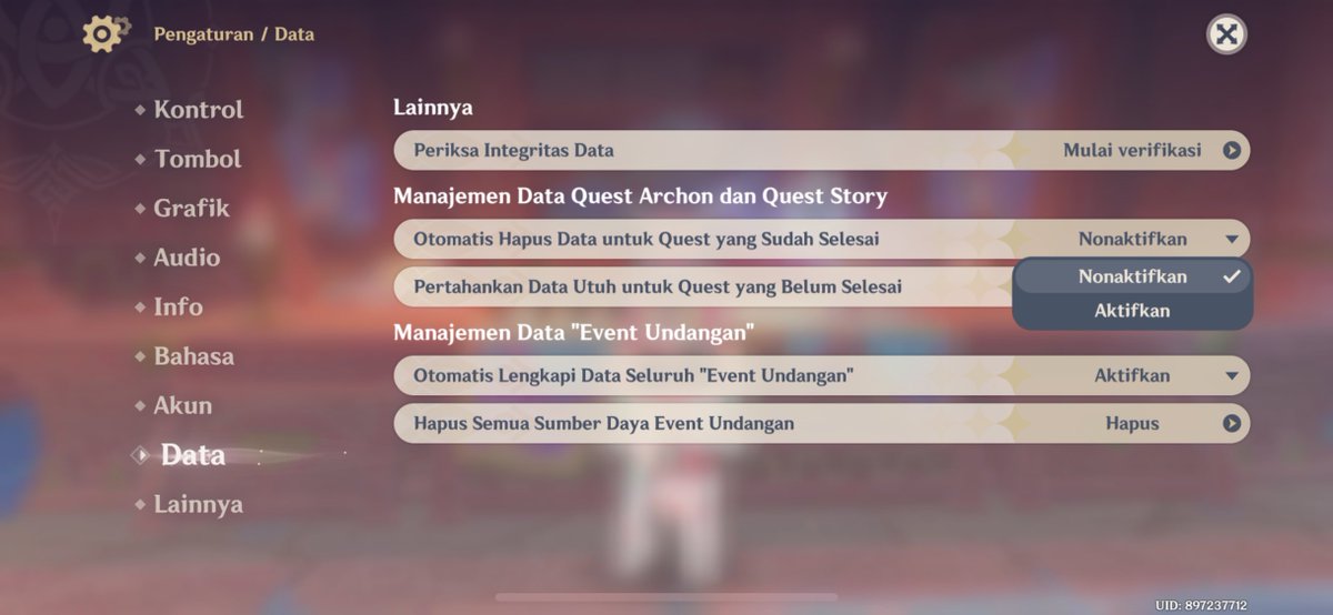 JefriAdityaa's tweet photo. @babufess Yang ini kayaknya, ubah ke Aktifkan.

Belum pernah hapus data lama sih, jadi kurang paham😅 https://t.co/8clv7BC62L