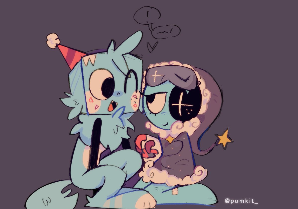 Day 18!! Uh uhm still no NEW art so have some old moonhugs hehe I love them 

#dandysworld #dandysworldfanart #dandysworldastro #dandysworldgoob