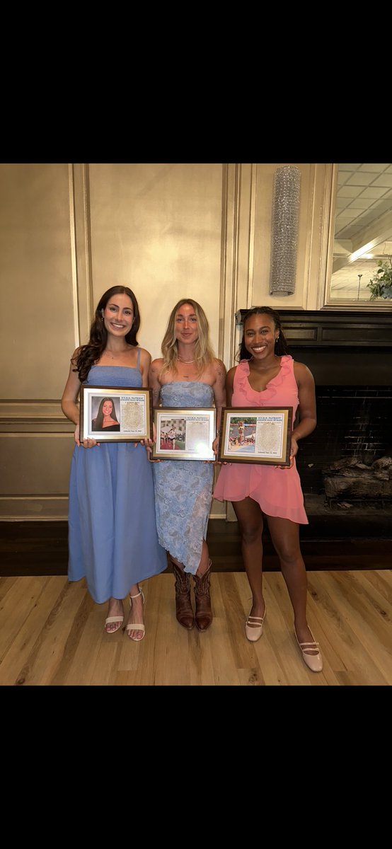 Tonight, we welcomed 3 legendary ladies from our Track &amp; Field program’s Class of 2015 into our #PatriotFamily Athletic Hall of Fame. Congratulations to Emily Bracher, Caitlyn Poss, &amp; Domonique Panton! #PatriotPride