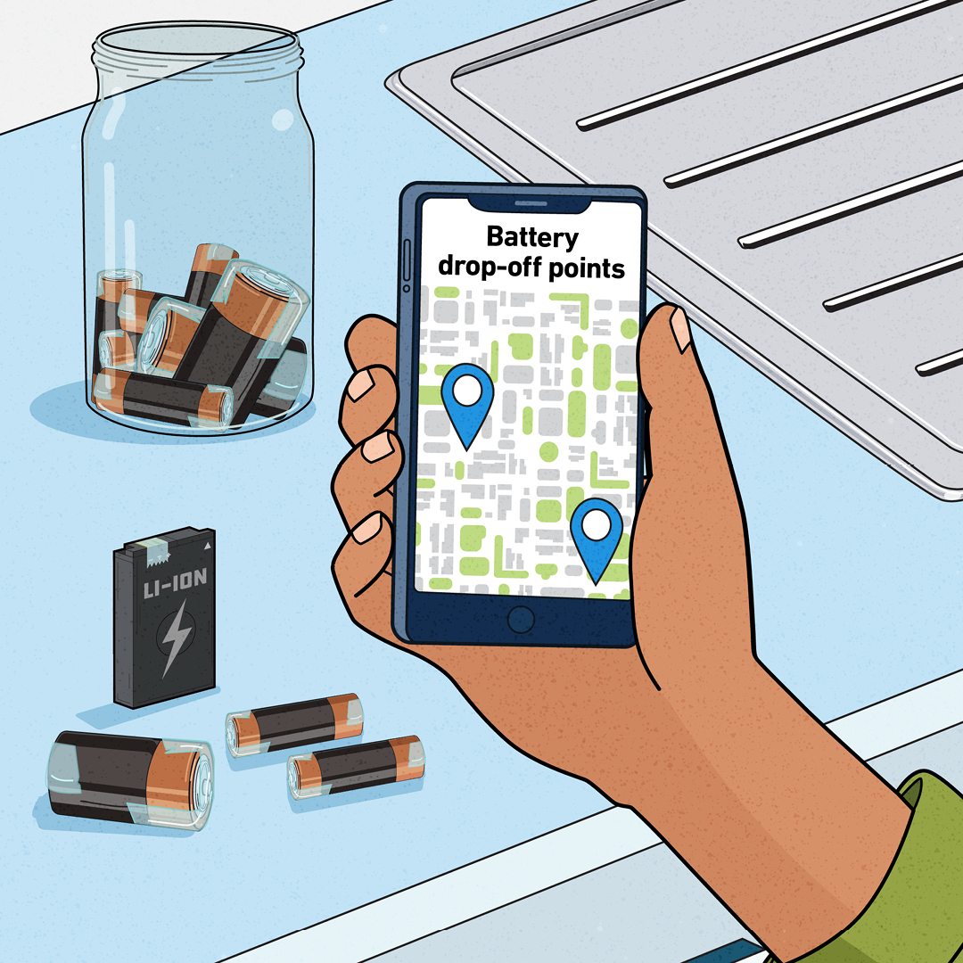 Batteries should never be put in any bin – but there are drop-off points around Victoria where you can dispose of them safely for recycling. 🔋

Check your council website to find a battery drop-off point.📍

A small act makes a big impact.

Find out how: sustainability.vic.gov.au/recycling-and-…