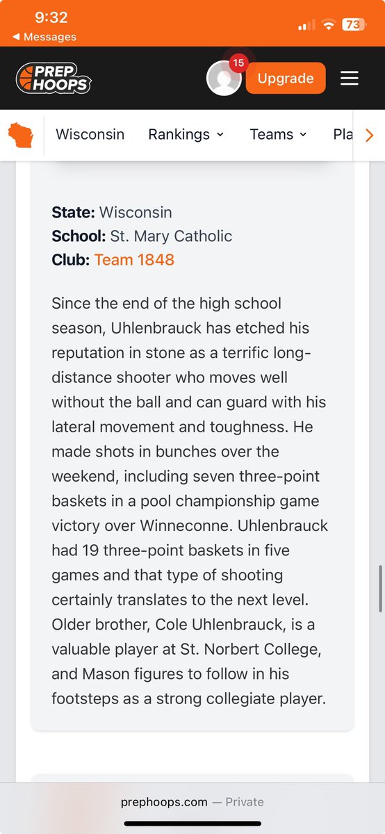 Thanks for the write up <a href="/PrepHoops_WI/">Prep Hoops Wisconsin</a>