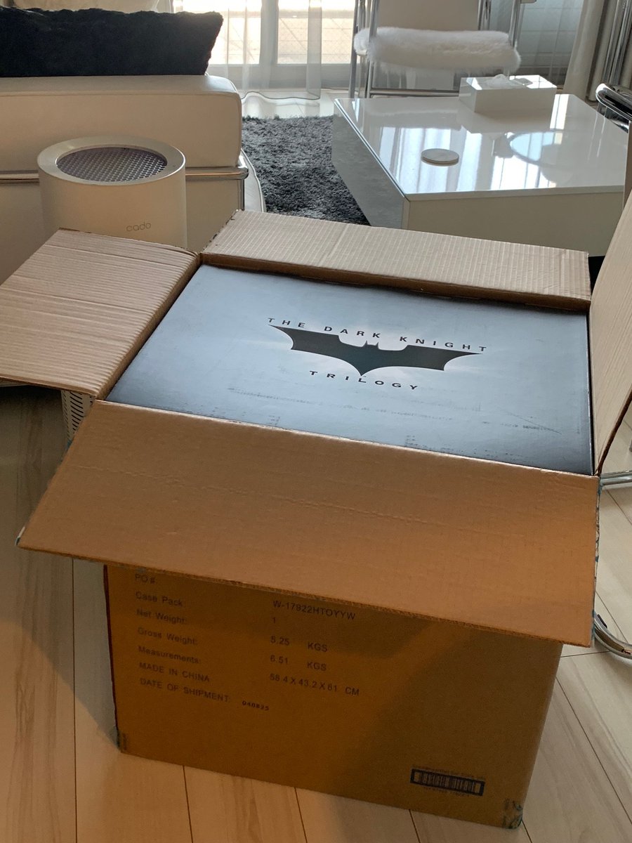 BaruWayne's tweet photo. 久々トイサピからのお届け物
でっけなー
宅配ボックスに入らないわけだ💧

開封・ディスプレイは日が暮れてたから🦇 https://t.co/yrpizopTtN