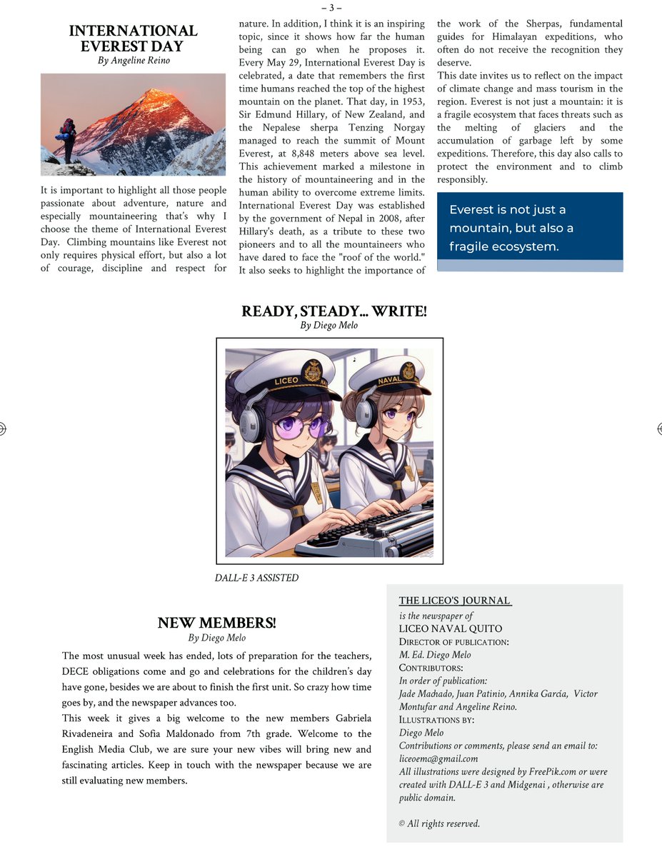 lnavalquitorc's tweet photo. Liceo's Journal - June No 12

https://t.co/cOVTQjzOcr... https://t.co/5zy18iGLrl