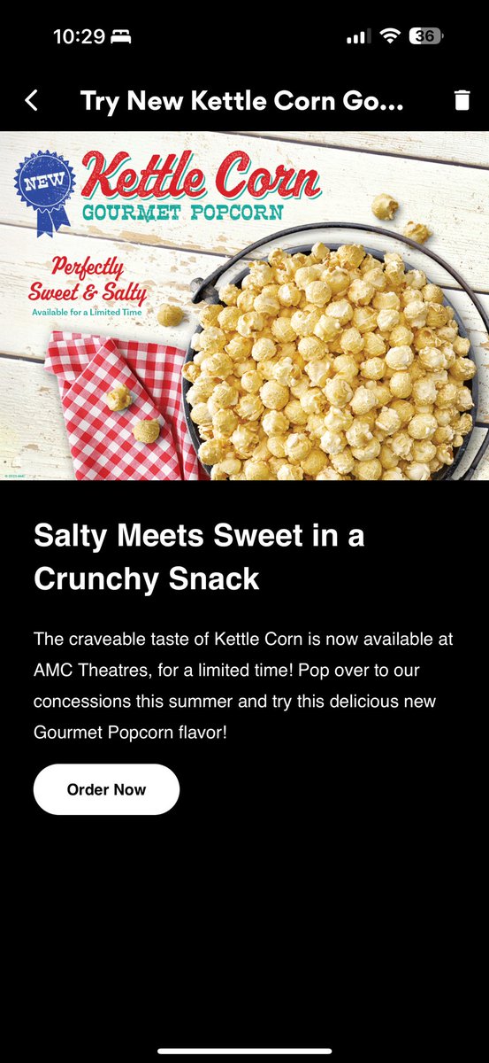 kpaapept3's tweet photo. I know I havenโt been as active always during the day but how the h a fuck have I not seen #kettlecookedpopcorn @AMCTheatres #kettle #cooked #popcorn #amc #amcpopcorn #salty #sweet #perfect https://t.co/gKvTSd31uz
