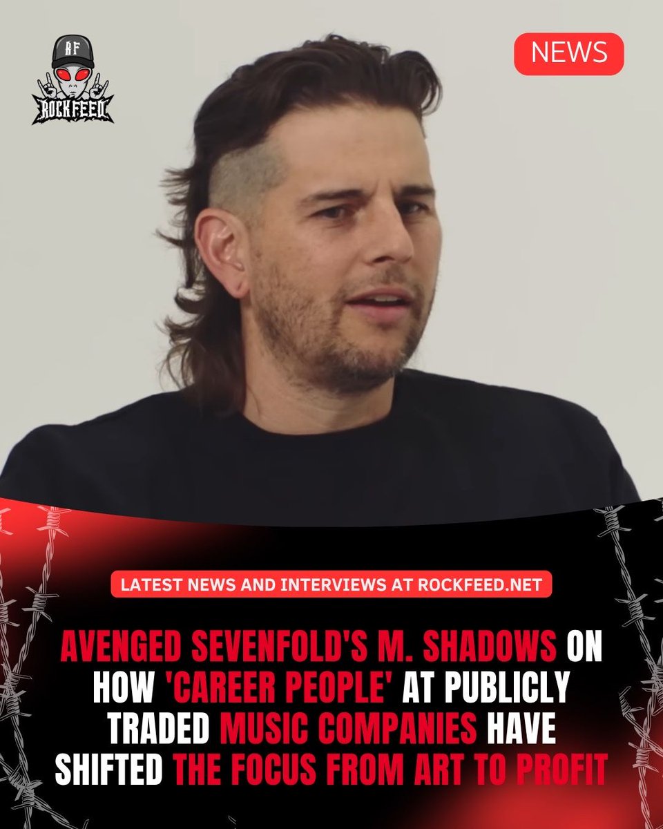 In a candid reflection on the state of the industry, M. Shadows criticizes how the shift from passion to profit has impacted artist development:

“Whenever you turn art into commerce, that’s what a record label is… Now it’s all numbers-driven. You’ve got career people working at