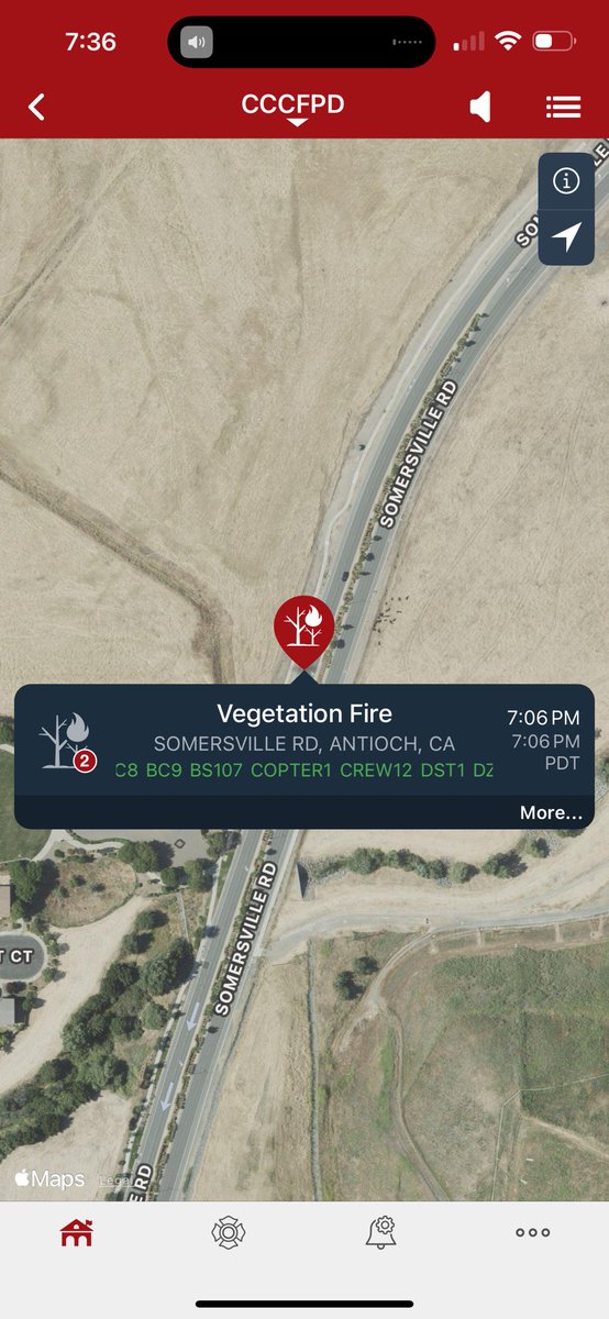 Con Fire PIO (@contracostafire) on Twitter photo Con Fire and <a href="/calfireSCU/">CAL FIRE SCU</a> are on scene of a vegetation fire in Antioch off Somerville Road. Approx 30 acres with structure protection in place. Con Fire and <a href="/calfireSCU/">CAL FIRE SCU</a> are on scene of a vegetation fire in Antioch off Somerville Road. Approx 30 acres with structure protection in place.