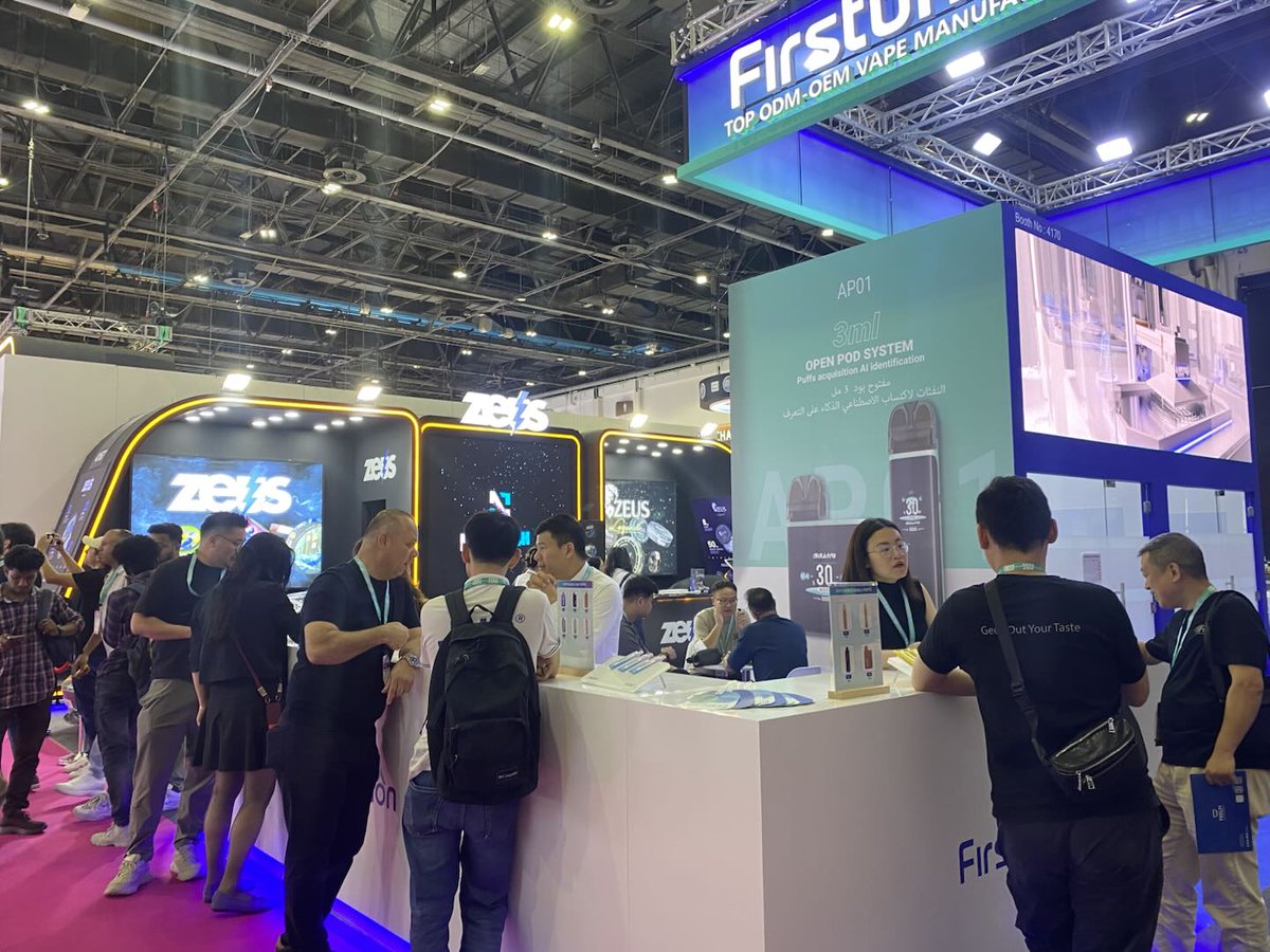 ✨ Day 1 at the World Vape Show — what a blast! But we’re just getting started…
 
 🚀 Swing by Booth 4170 to check out Firstunion’s latest innovations, powerful ODM/OEM solutions, and all-new vaping experiences.
 
 📍 June 18–20 | Dubai World Trade Centre