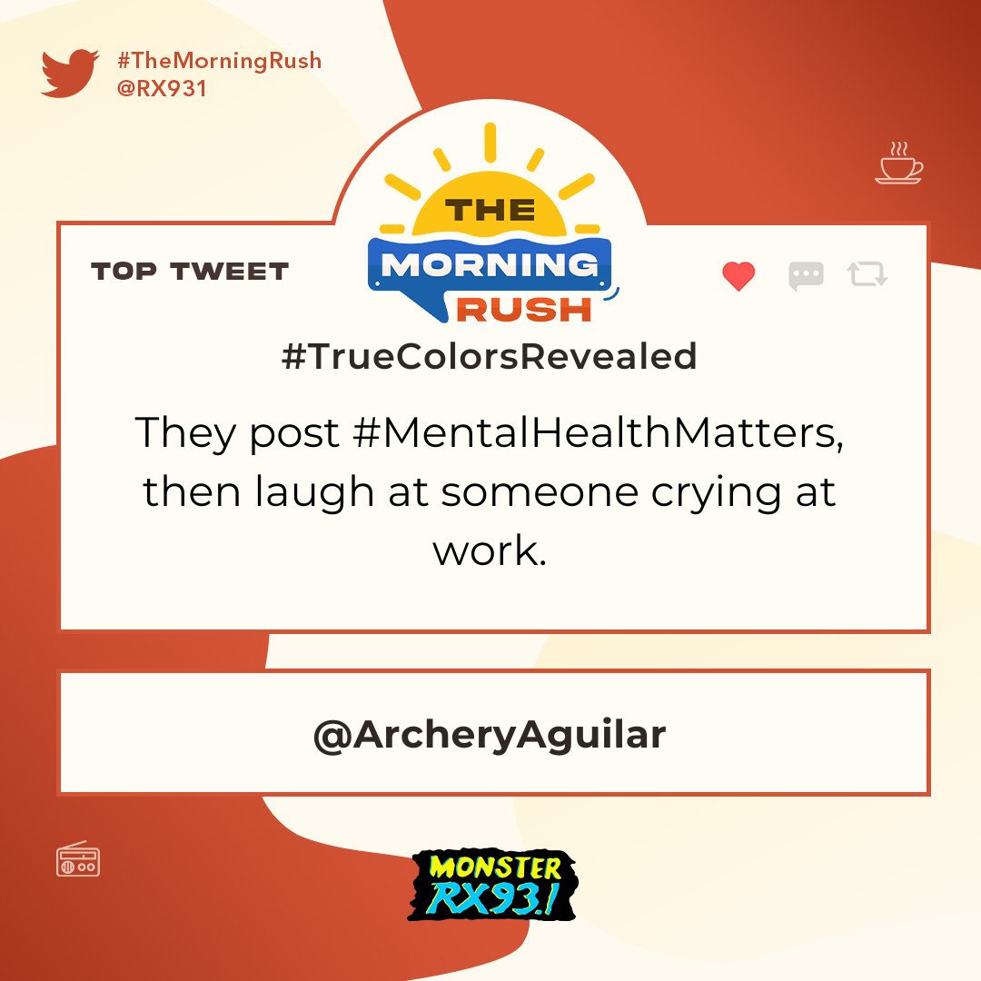 RX931's tweet photo. Top Entries: #TrueColorsRevealed from @ArcheryAguilar and @shyvana_ #TheMorningRush https://t.co/CkDEZ44v4q