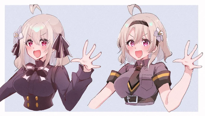 自分用に描き分け比較リリィさん