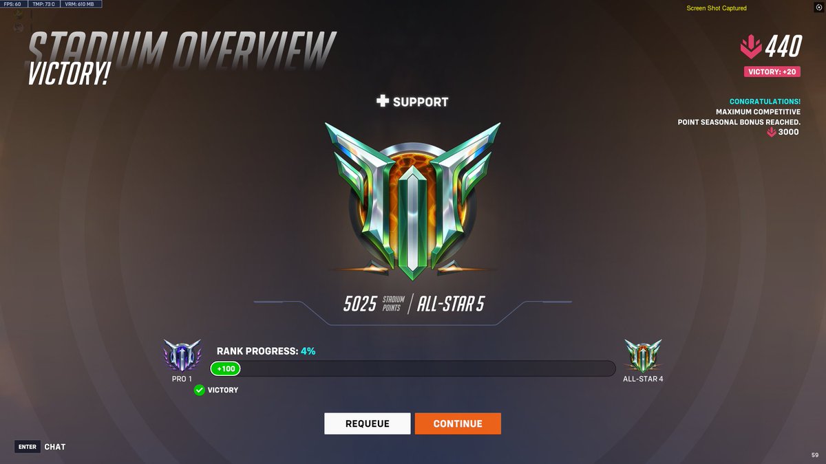 Finally hit All Star before the season ended, took a lot of commitment and will power to just not give up🤣 Thanks to <a href="/AdahopAda/">Adahop ⛩</a> for being my best and most favorite duo🥰