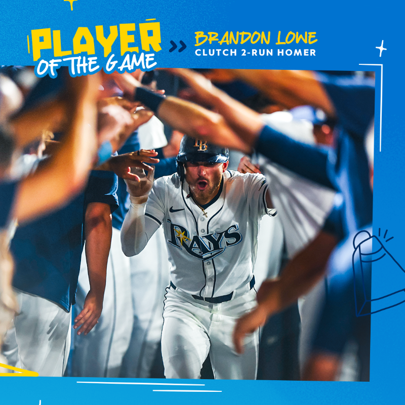 RaysBaseball's tweet photo. Comeback Kings 👑

@BudweiserUSA | #RaysUp