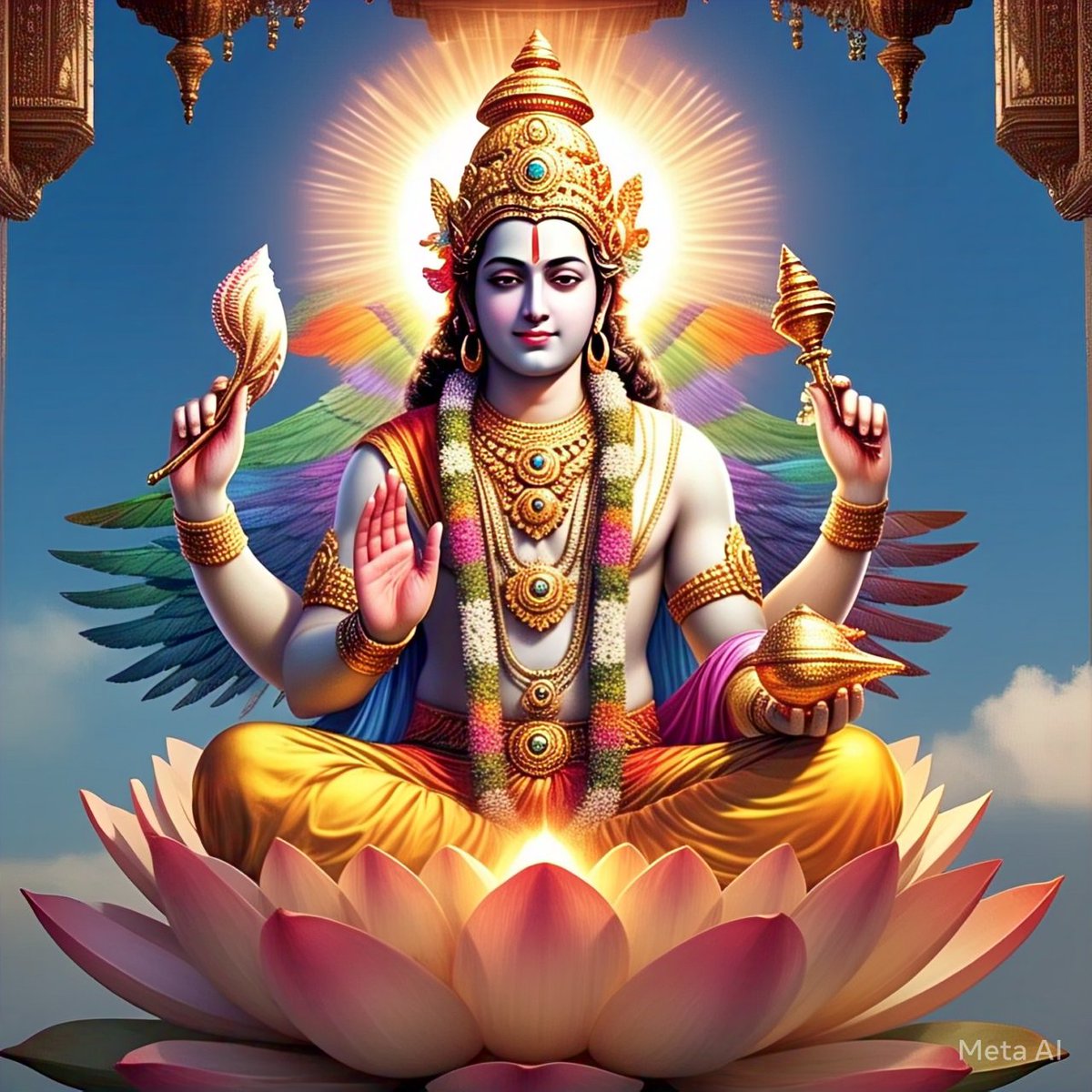 🎪🕉🎪🕉🎪🕉️🎪🕉️🎪
जय भगवान विष्णु
जगत्पते नमस्तुभ्यं जगन्नाथ नमोऽस्तु ते।
अनन्ताय नमः पुंसे महायोगपतये नमः।।
हे जगत्पति, हे जगन्नाथ, आपको मेरा नमन है। अनंत, पुरुष, महायोगेश्वर को मेरा नमन है।
     🙏🏻 सुप्रभात 🙏🏻
आपका दिन शुभ व मंगलमय हो
Good Morning X Friends