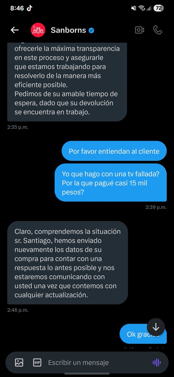 KalTS1913's tweet photo. @solosanborns Primero den solución a los compradores que ya c9nfiaron en ustedes y que salieron estafados con una tv de exhibición https://t.co/sVCvMlx2VW