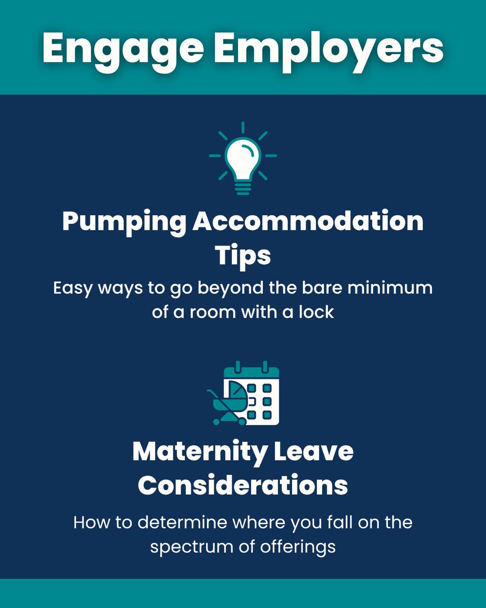 boobbatical's tweet photo. Does your company's approach to supporting nursing moms need a makeover?

Check out the 🤝 ENGAGE 🤝 section of our website for guidance on supporting these hardworking women: https://t.co/cgpapmMbex

#employeeexperience #workplacepolicies #workingmoms https://t.co/0fXtcEGy4B