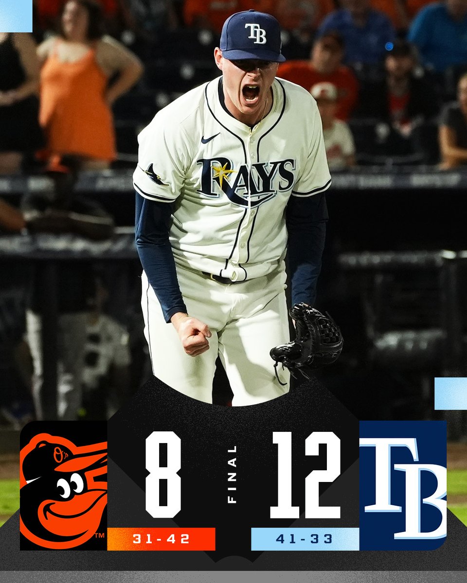 MLB's tweet photo. A spectacular come-from-behind victory for the surging Rays! https://t.co/ADLygAyhYT