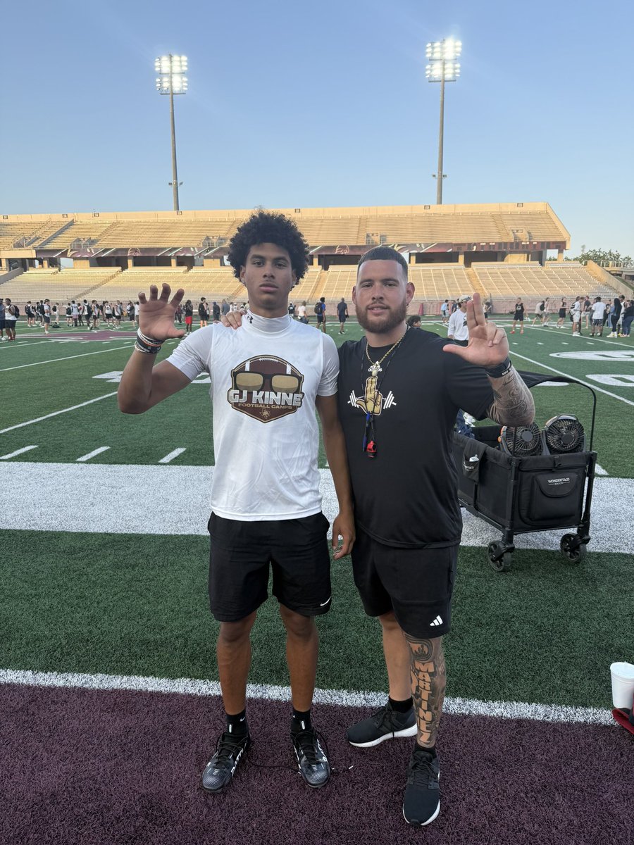 Audric Williams (@audricwilliams6) on Twitter photo #AGTG After a great conversation with <a href="/CoachMart1nez/">Coach Randy Martinez</a> I am blessed and proud to share that I received my 2nd D1 offer from Texas State University!
They believe that my size, catch radius, and ability to go up and win 50/50 balls are the traits that they see will make their #AGTG After a great conversation with <a href="/CoachMart1nez/">Coach Randy Martinez</a> I am blessed and proud to share that I received my 2nd D1 offer from Texas State University!
They believe that my size, catch radius, and ability to go up and win 50/50 balls are the traits that they see will make their