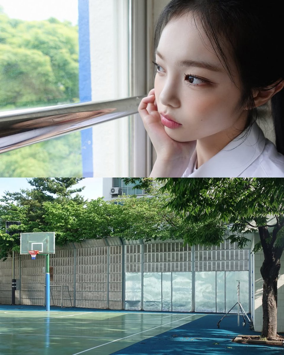 학교 운동장은 햇살로 가득 차고 푸른 나무 사이로 빛이 쏟아져 내린다. 창가에 앉아 있던 나는 생각했다. 나중에 어떤 스타일을 선보일까? ⊹ ࣪ ˖