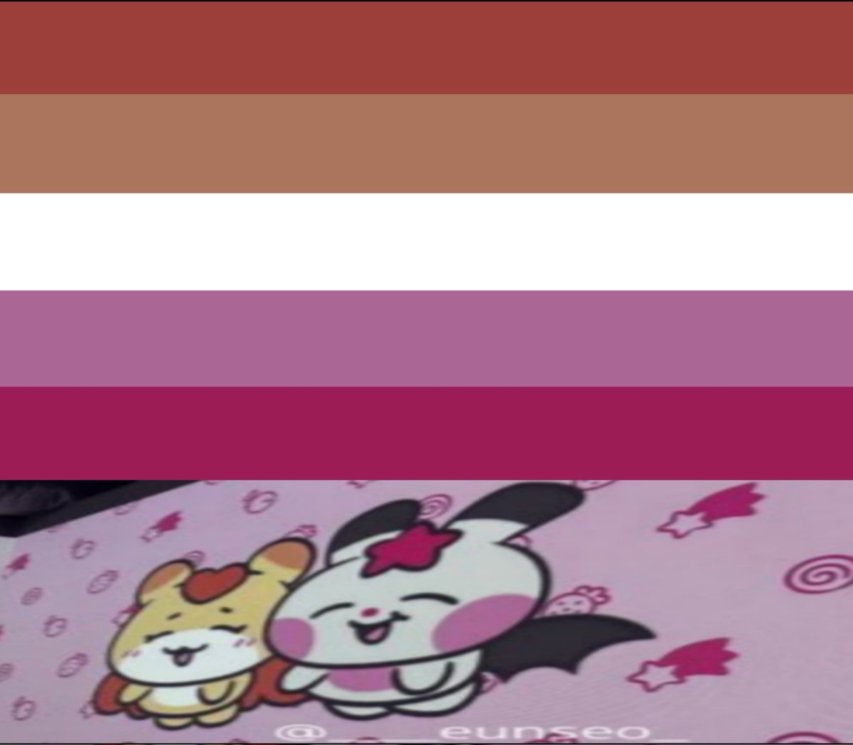 seonghwasapphic's tweet image. mighteez matz lesbian flag