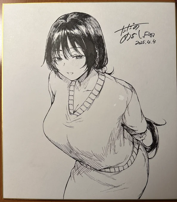 本日よりFANZAくじのラッキー賞がこちらの直筆イラスト色紙に切り替わりました! よろしくお願いいたします 【6月24日 (火) 23:59まで】 3枚しかないので数が出次第、終了です!