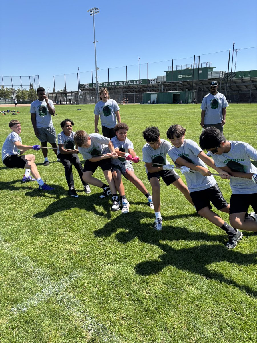 Thank you to all our campers and coaches for another awesome Manteca Football Camp!!!  Always a great time.  #rollon 🦬🏈💪🏼